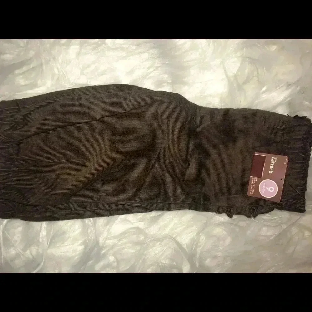 CARTERS BROWN CORDUROY PANTS SIZE 6 months